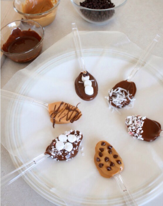 Snowmen Hot Chocolate Dipping Spoons