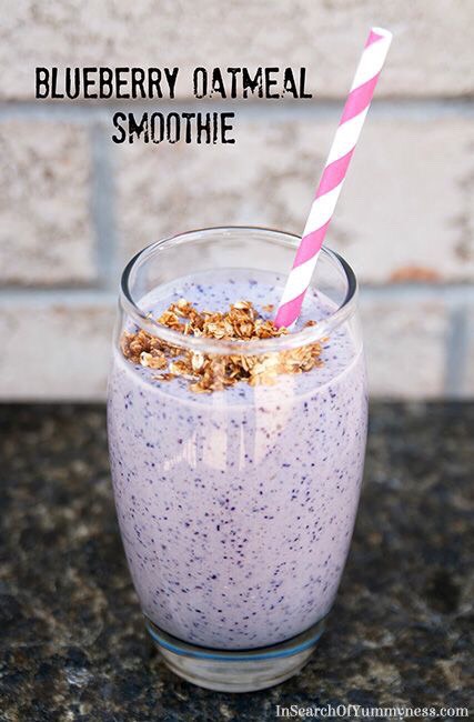 Blueberry Oatmeal Smothie