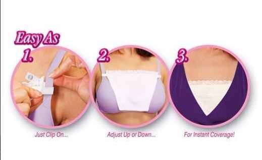 http://www.camisecret.net has this simple fix for dresses that are too showy. Or DIY with an old t-shirt. 