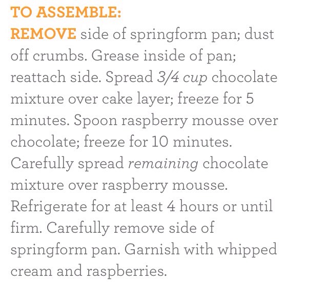 Chocolate-Raspberry Mousse Cake 