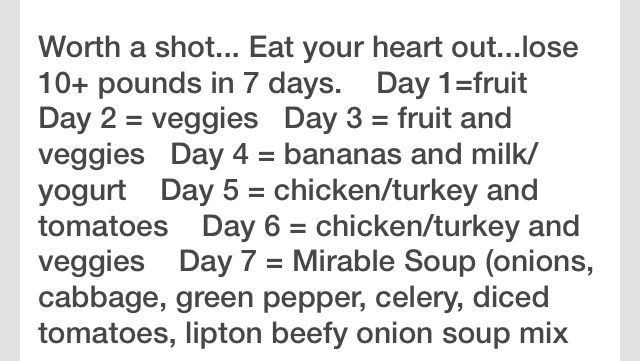 Eat Your Heart Out! Loss 10+lb In 7 Days