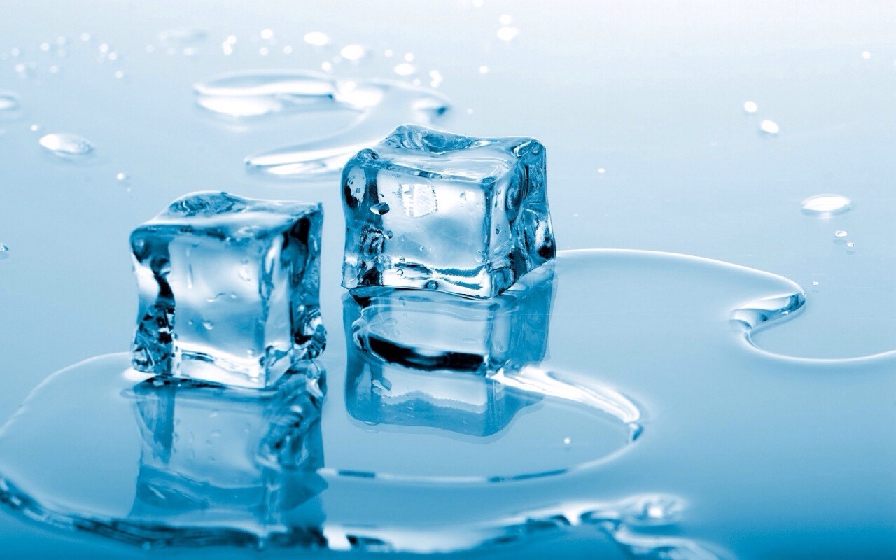 And last add two or three ice cubes. it might not look like enough but trust me it is. Add more and it turns into a slush. 