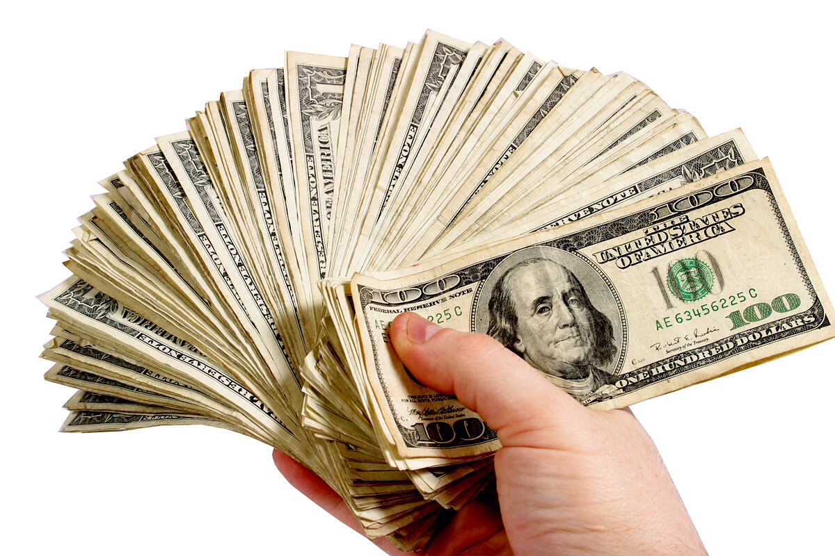 Money. Just cause you might need extra money for lunch or something. Bring only 5 or 10 $