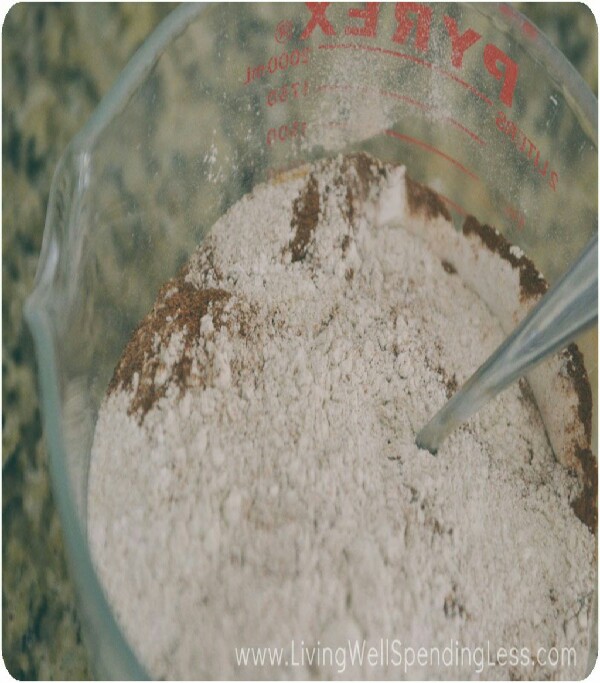 Instructions
Mix flour, baking soda, baking powder, salt, and spices in large bowl; set aside.
Beat eggs & sugar on low until mixed, then on high for 30 seconds.
Add banana, vanilla, coconut oil, and Silk Almond Milk. Blend for 30-60 seconds.