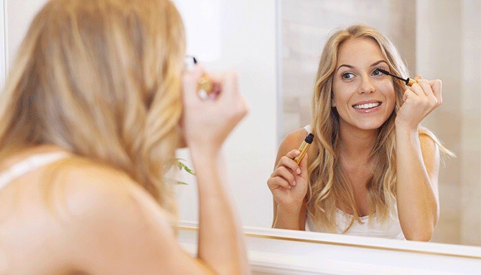 To get the most out of your mascara, stick in your bra for a few minutes to warm it up. It’ll work magic on your lashes and curl so much better.