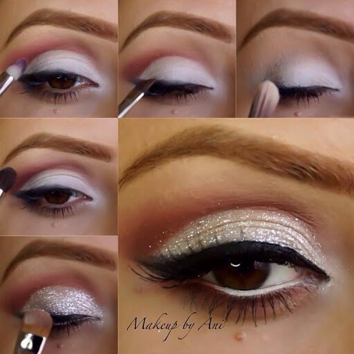 Festive Glitter Eye Makeup 