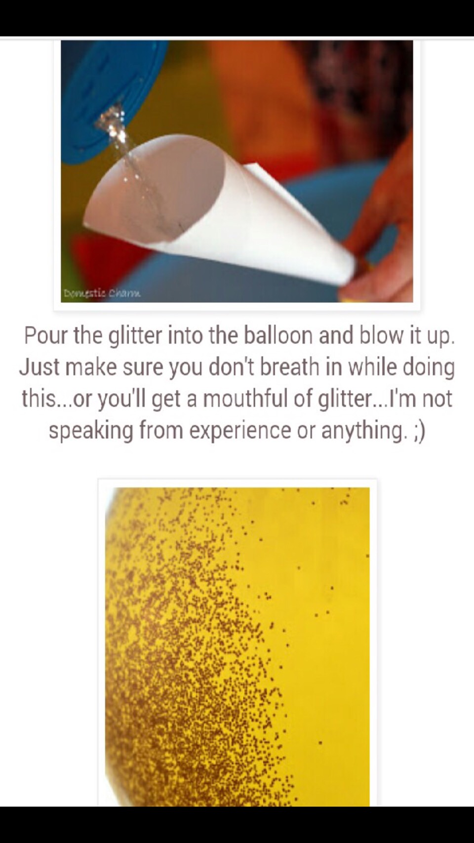 Glitter Balloons