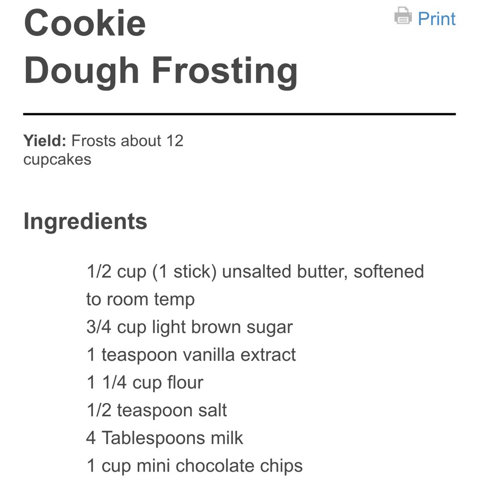Delicious Cookie Dough Frosting 😍