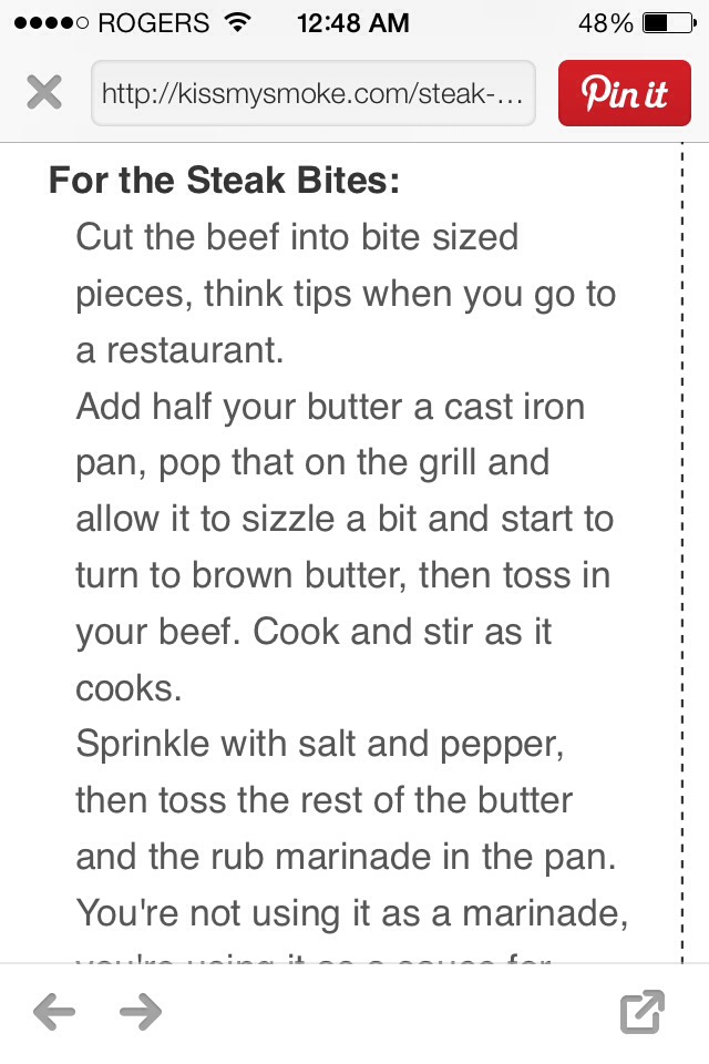 Restaurant-style Grilled Steak Bites!