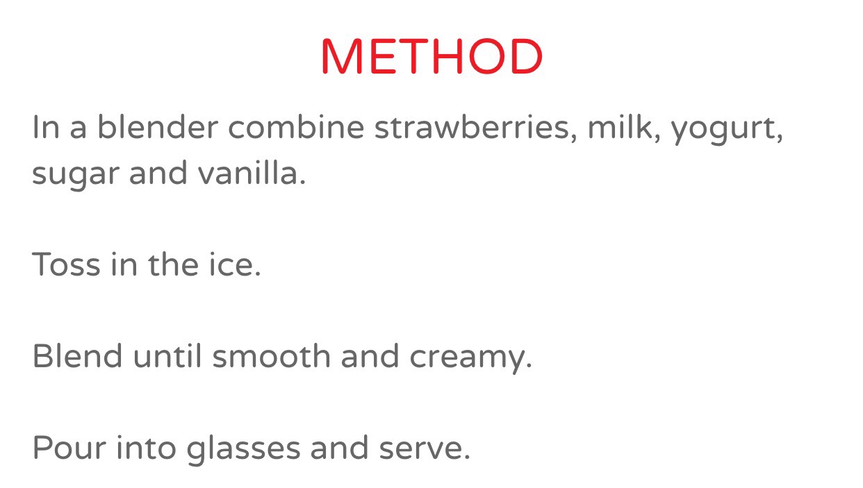 Strawberry Smoothie