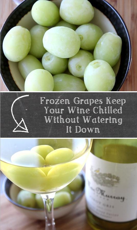 19. The Best Way To Chill Wine
You can also plop one or two in a glass of red wine that has been kept at a room temperature that is too warm.