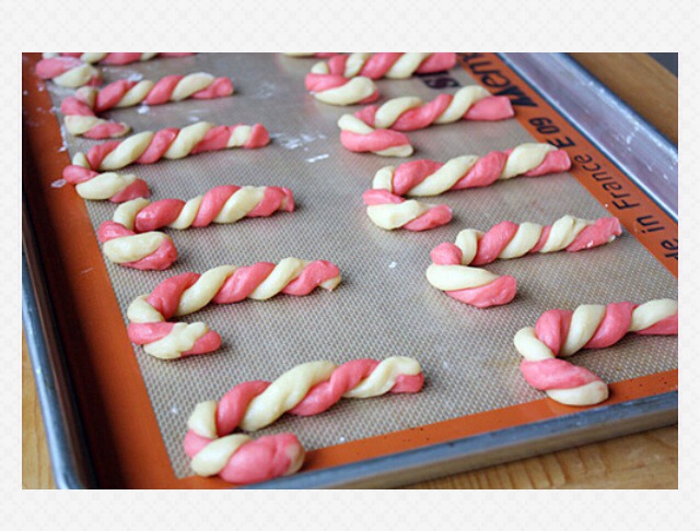 Make Candy Cane Sugar Cookies :) 