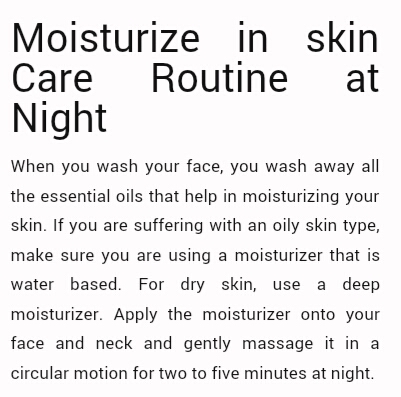 💛Night Time Skin Care Routine🌜