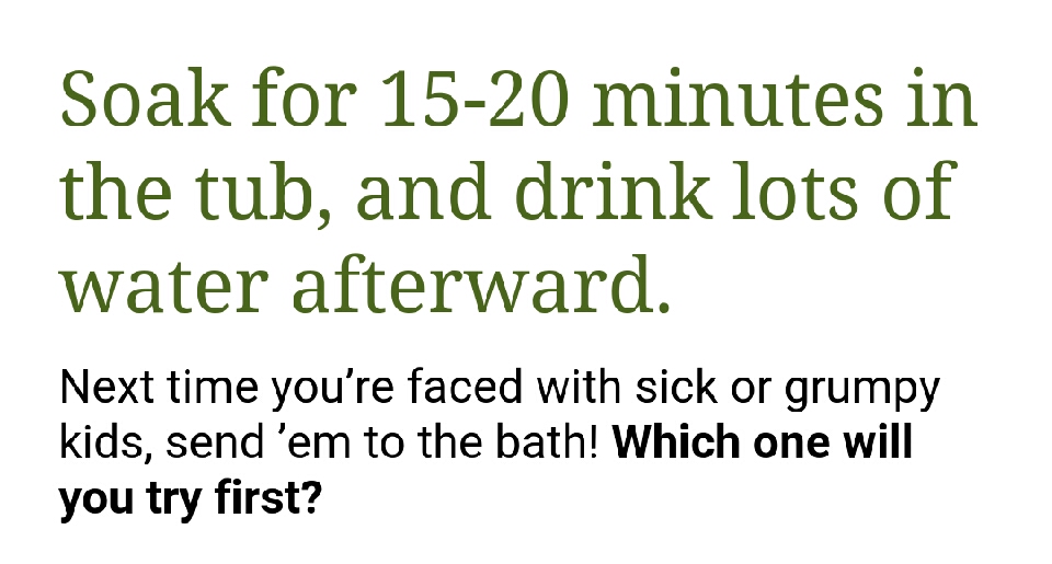 Why your kid needs a detox bath