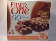 3. Fiber one chocolate peanut butter brownies have 90 calories & 20 grams of fiber! I love these!