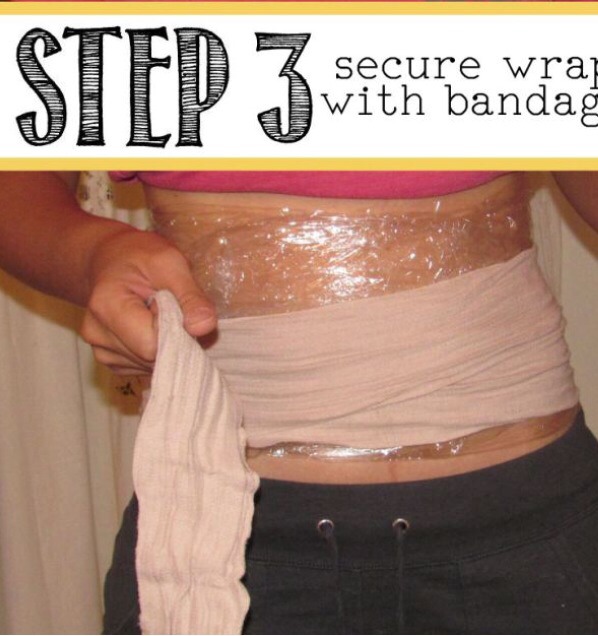 Lose 1 Inch Over Night DIY Body Wrap