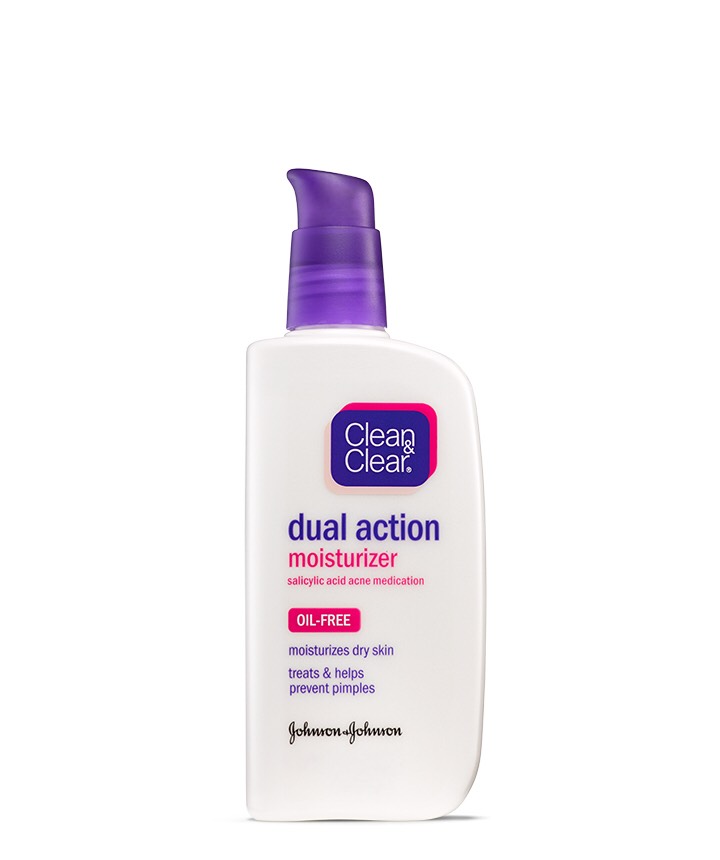 I then moisturize my face with the Clean and Clear dual action moisturizer. It has fresh feel to it when applying. Also great for people with oily skin.