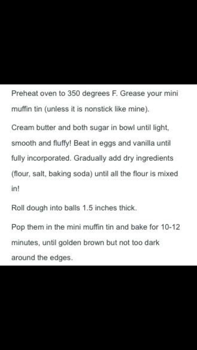 Mini Nutella Cookie Cups! 