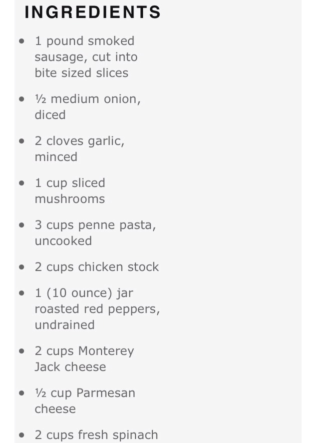 One Pot Penne Pasta