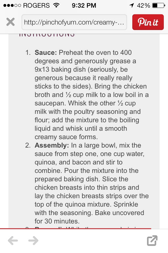 Creamy Chicken, Quinoa, And Broccoli Casserole