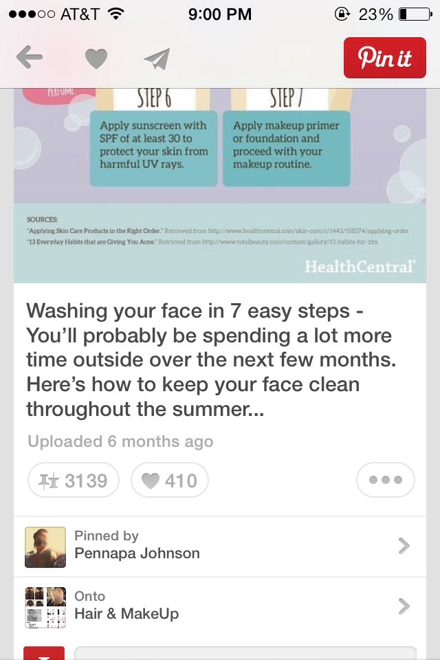 Washing Your Face In 7 Easy Steps. 👍
