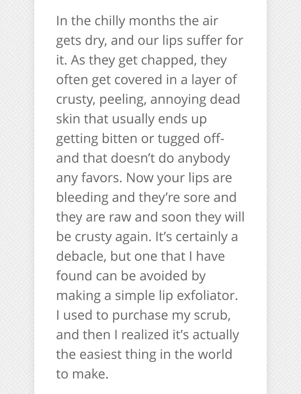 How To Make A Sugar Lip Exfoliating Scrub