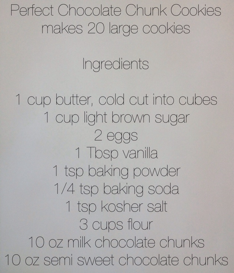 Chocolate Chunk Cookies!
