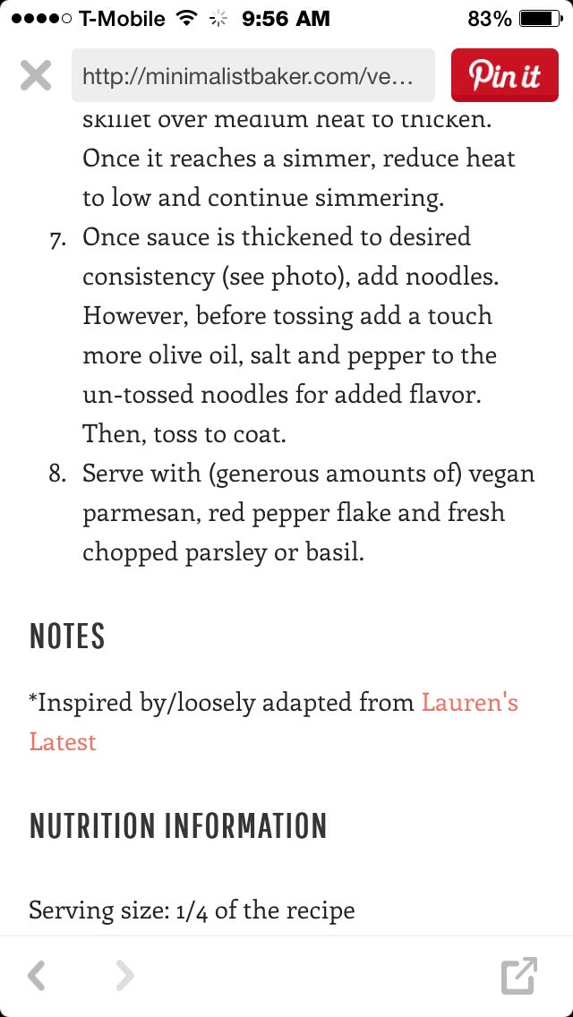 💜Vegan Red Pepper Pasta💙 