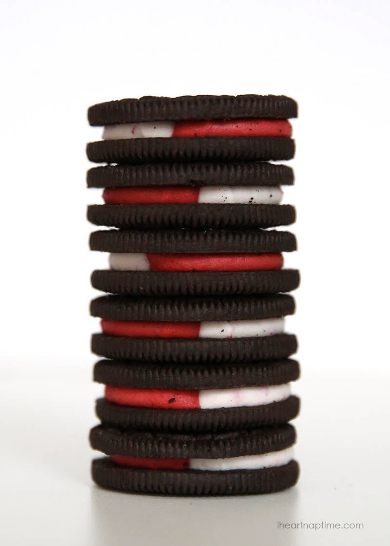 Candy Cane Oreo Brownies 