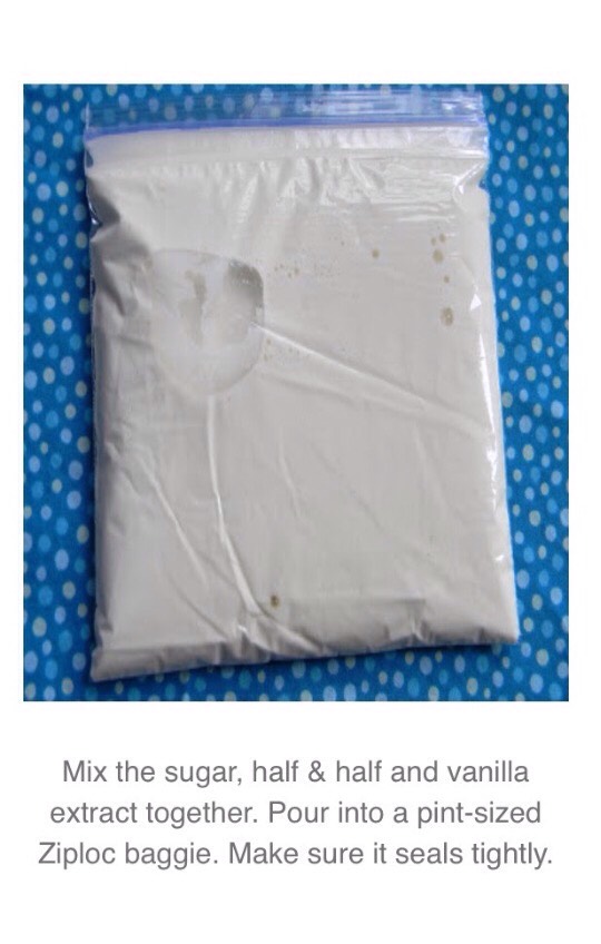 Make Ice cream In A Baggie Here 👍🏽🍦🍨