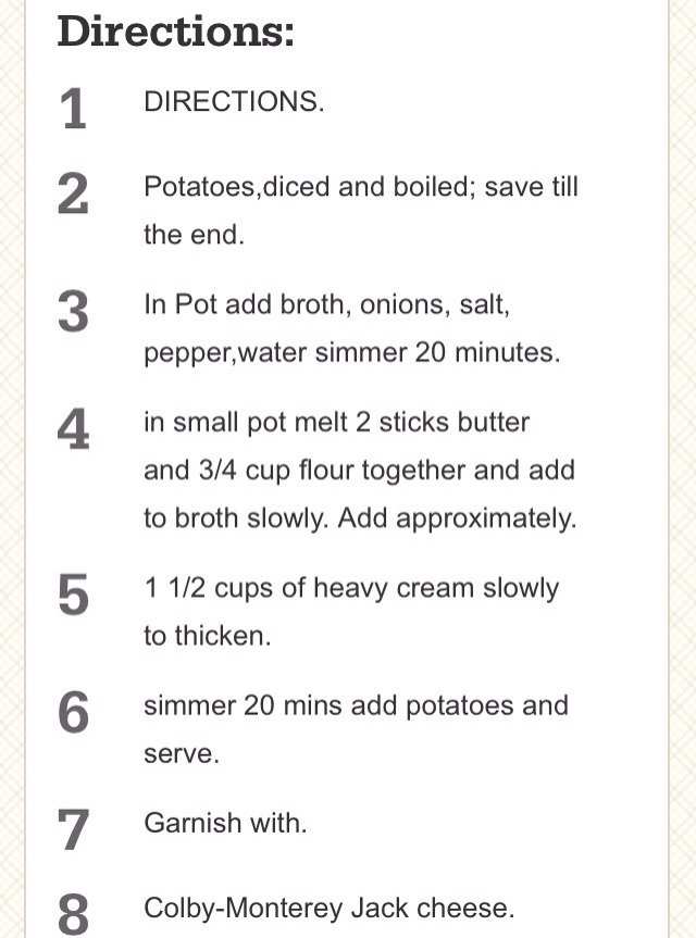 Outback's Potato Soup Recipe