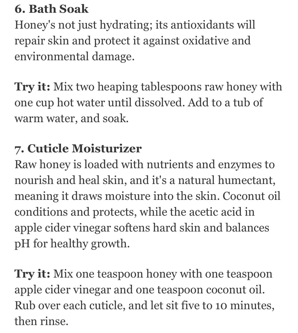 1⃣1⃣ Ways To Use Honey To Get More Gorgeous Skin, Hair And Nails. 🙆🏻