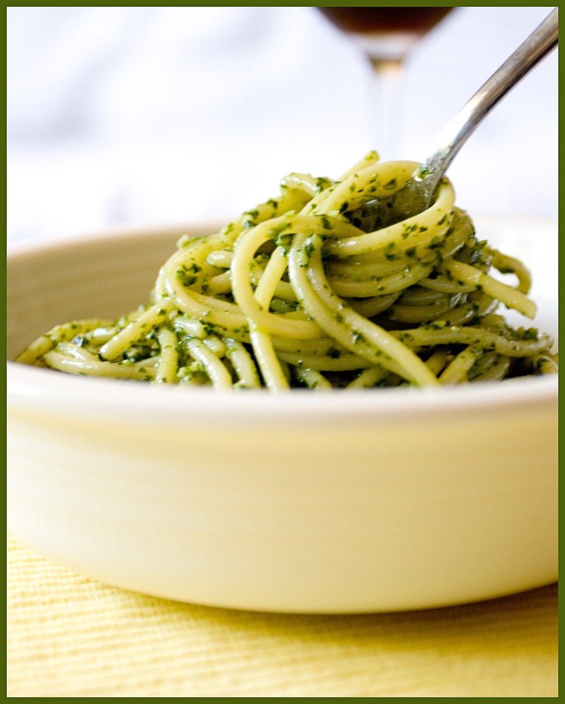 Pesto
DIY pesto may seem time-consuming given the relatively small amount of pesto produced, but it’s totally worth it! Go beyond the traditional basil and oil combo by adding pine nuts or walnuts.