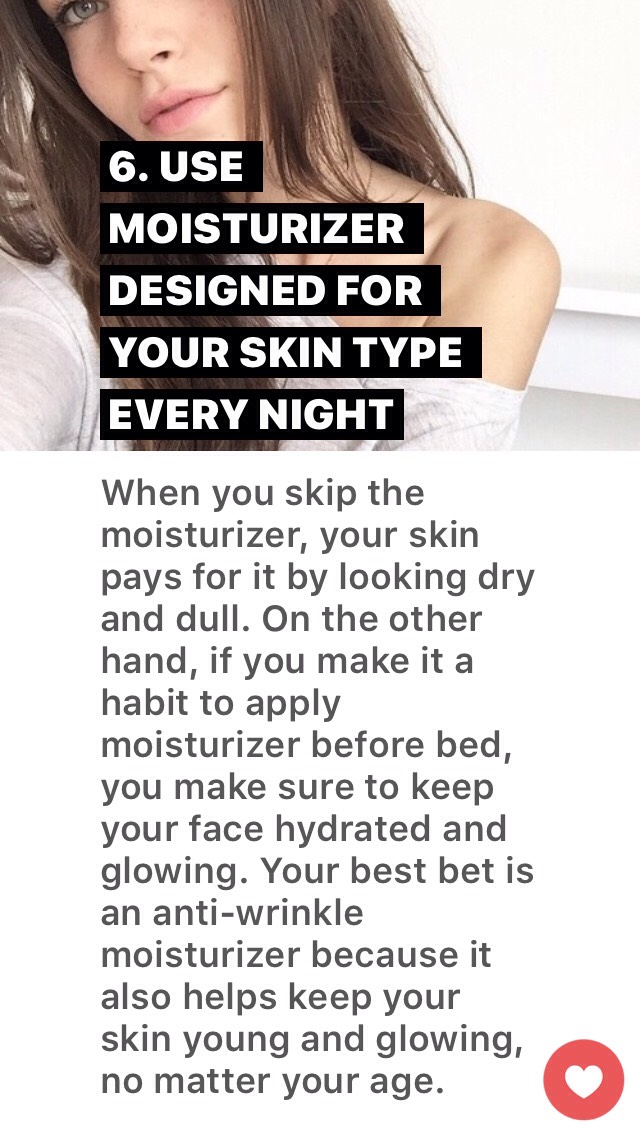 TIPS FOR GREAT SKIN OVERNIGHT! 