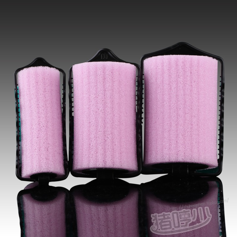 The next style to do is to our sponge curlers in! These will give you a more tight and bouncy curl. They work great on all types of hair!