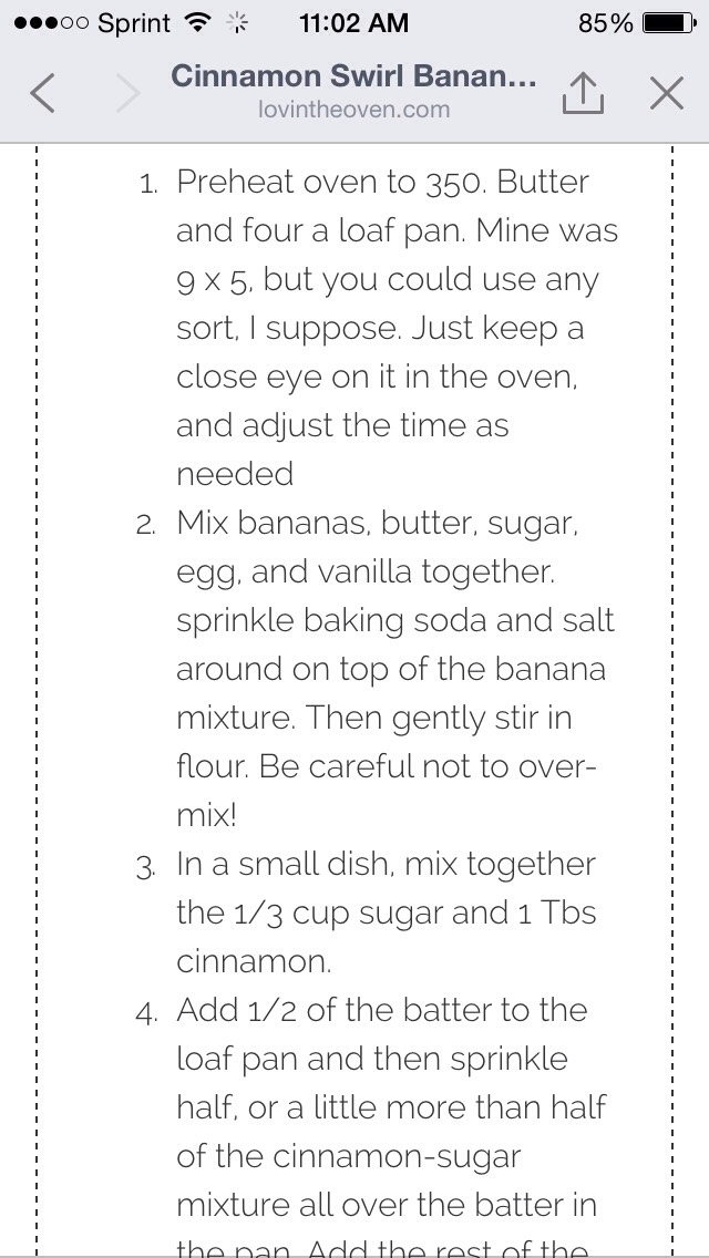 Cinnamon Swirl Banana Bread