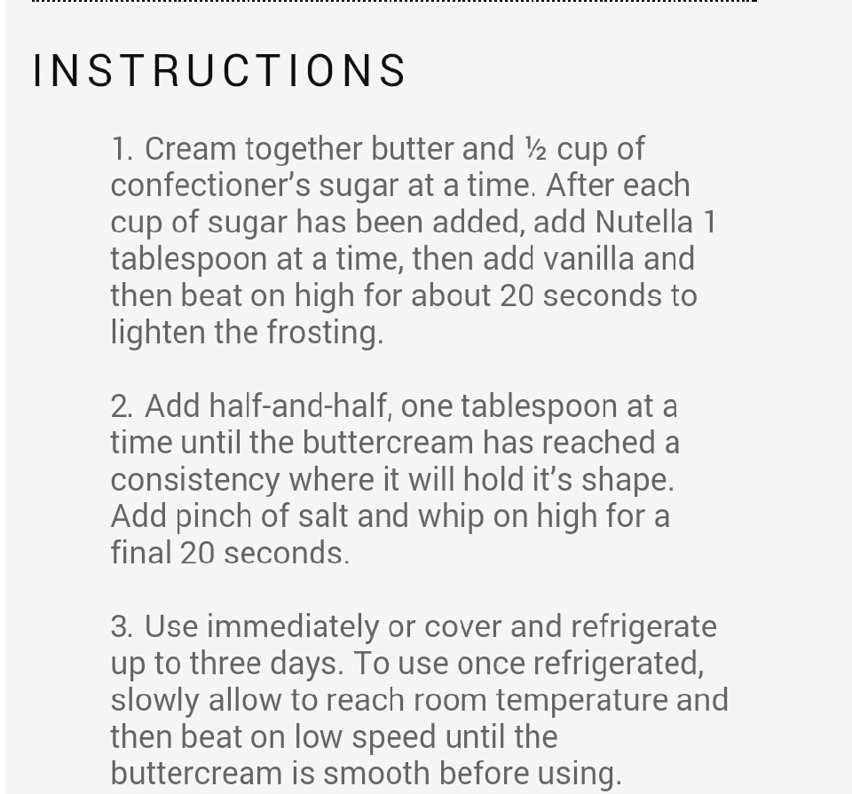 Nutella Buttercream Frosting 😊🙌 