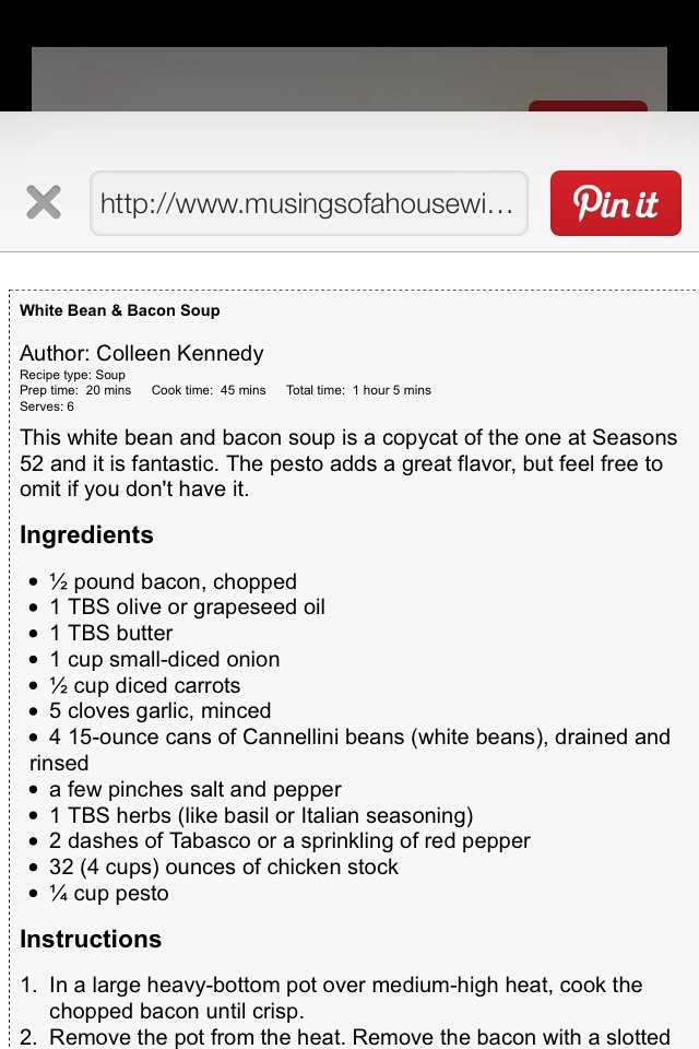 White Bean And Bacon Soup