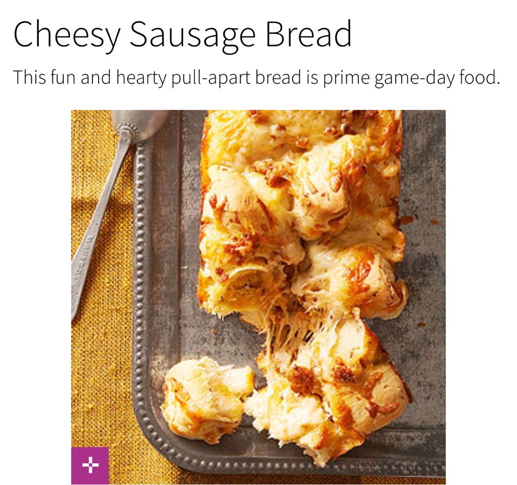 Cheesy Sausage Bread. 😋 Yum. 
