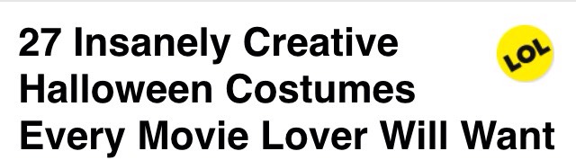 27 Creative Halloween Costumes For Movie Fanatics! 