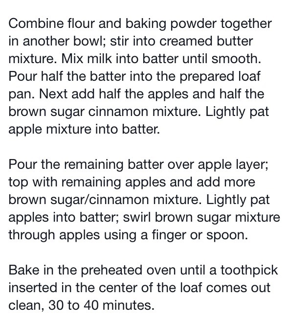 Apple Cinnamon Loaf