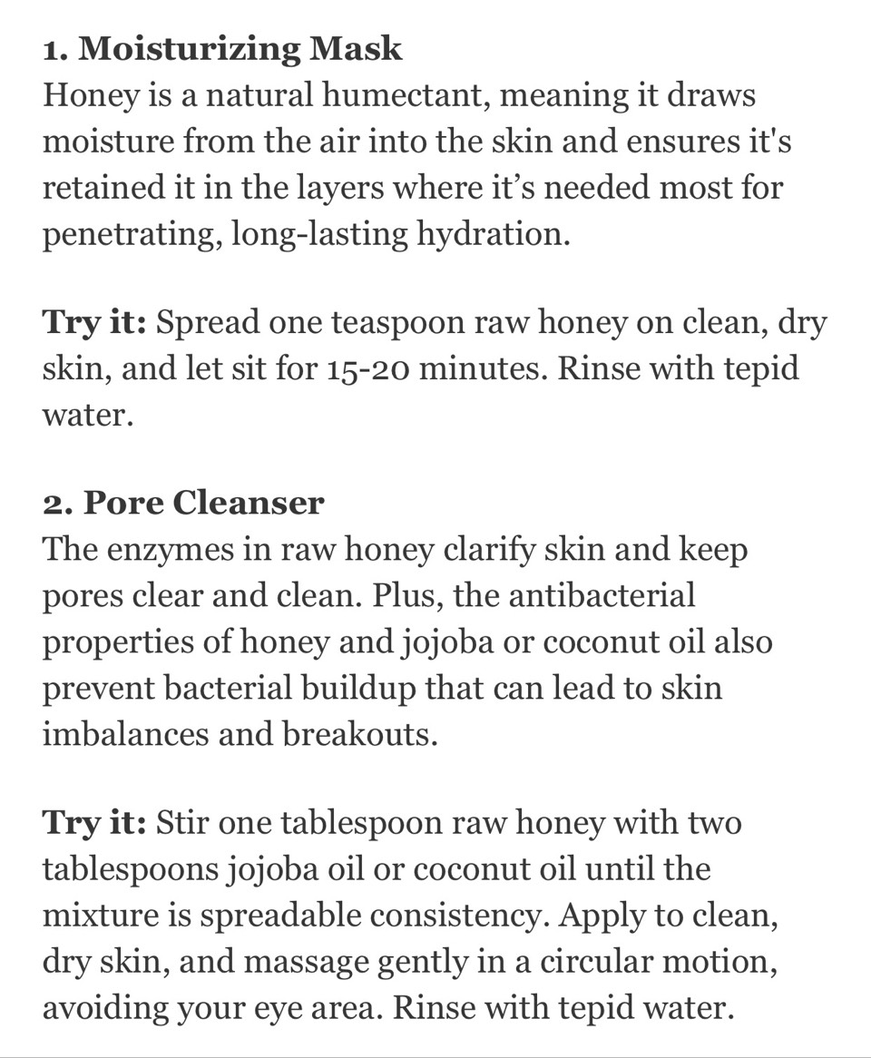 1⃣1⃣ Ways To Use Honey To Get More Gorgeous Skin, Hair And Nails. 🙆🏻