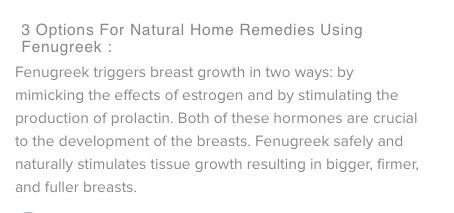 Natural Home Remedies For Breast Enlargement