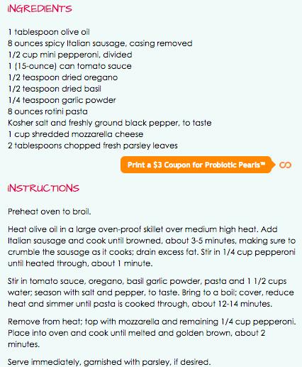 One Pot Pizza Pasta Bake