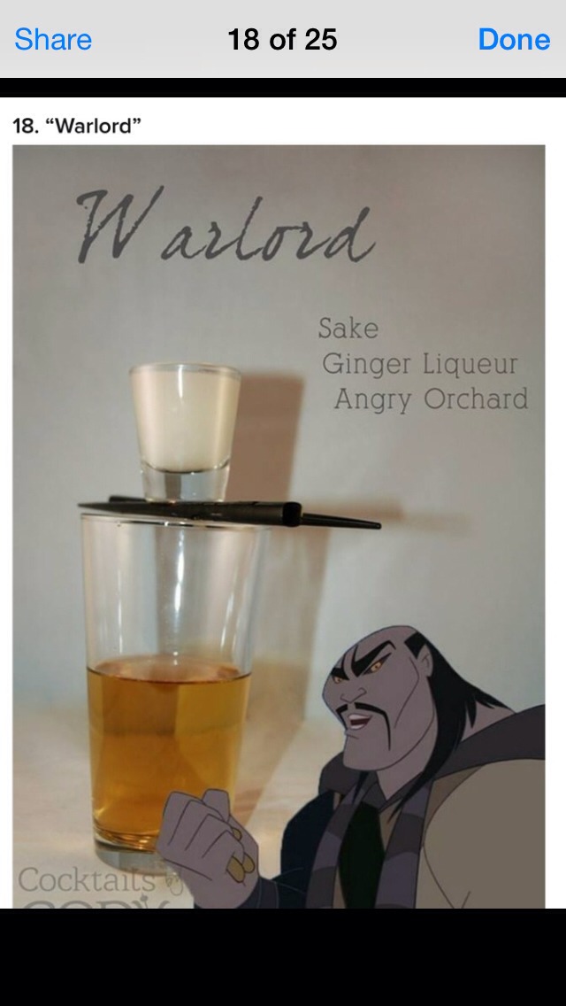 Disney cocktails 🍹