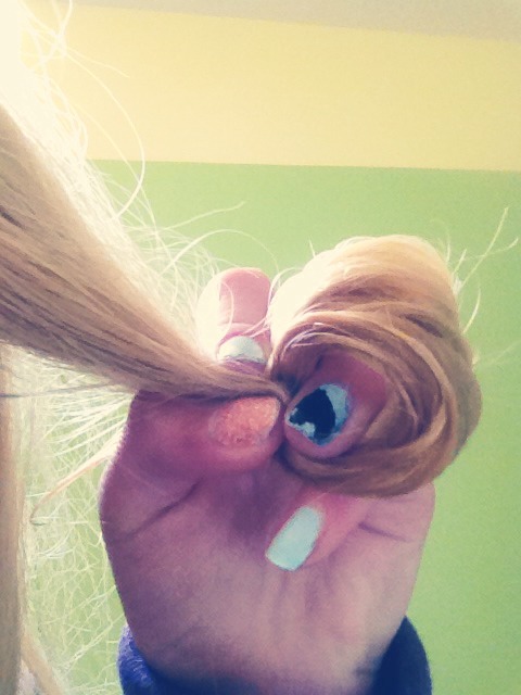 For tighter, bouncier curls, take a strand of your hair when it's wet and bobby pin it to your head.
