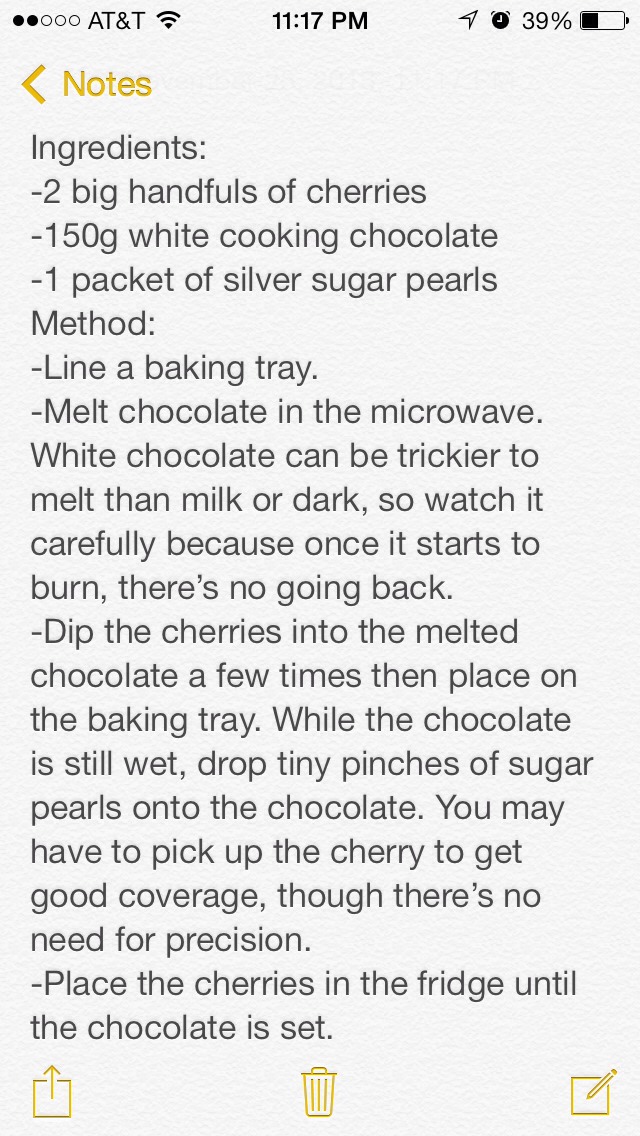 White chocolate Dipped Cherries 