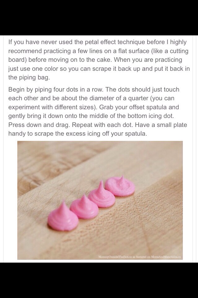 Ombré Frosting Cake