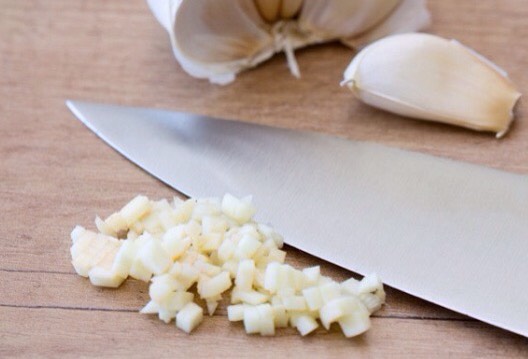 Chop some garlic.