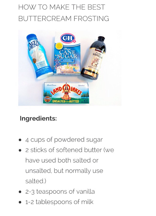 "The Best Buttercream Frosting"
